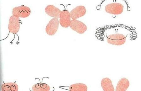 手指画颜料diy 让孩子爱上画画