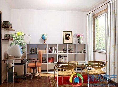 书房巧用颜色搭配，老房焕新沉浸式学习空间