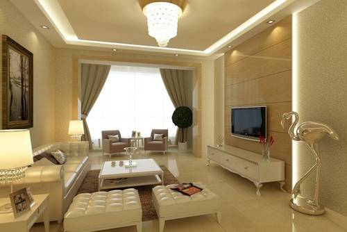 欧式古典风格客厅装修效果图