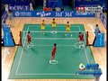 视频：女子藤球决赛第二场 中国队堵枪眼失败0-1