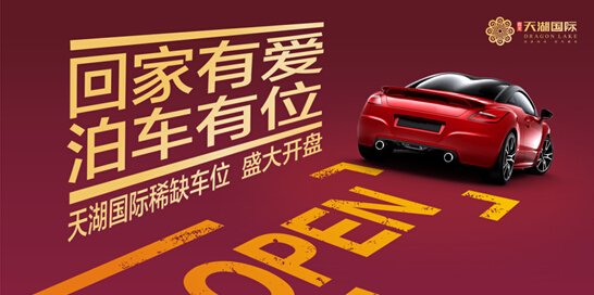 【天湖国际】稀缺车位 10.25盛大发售 给爱车一