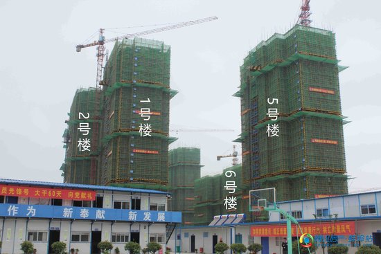 和顺名都城7月工程进度 多栋楼已建至25层 施工加快