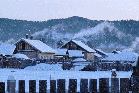冬天的白色只属于东北,每一处雪景都如同梦幻的童话场鞍.