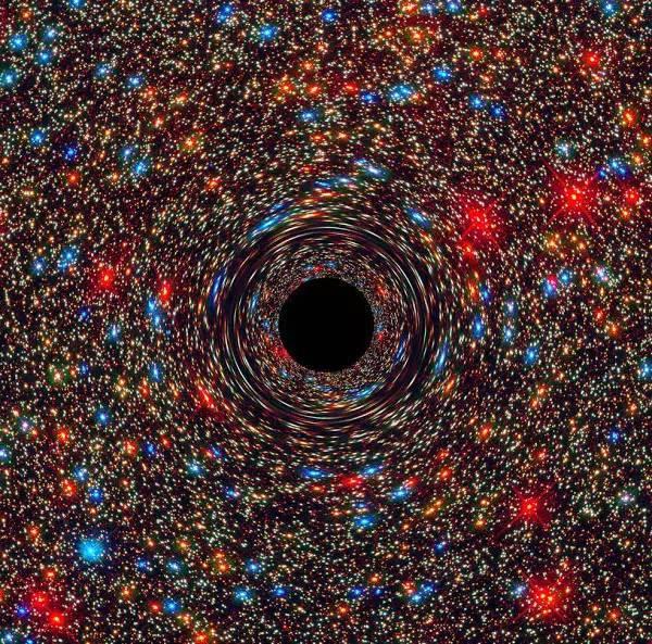 假如掉入这样一个超级黑洞,会发生什么?