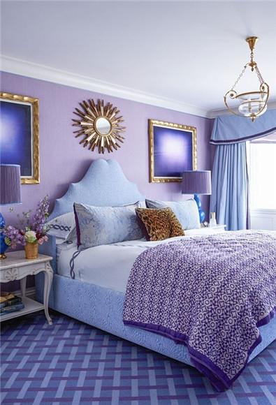 家居色彩搭配 紫色与蓝色的二重奏