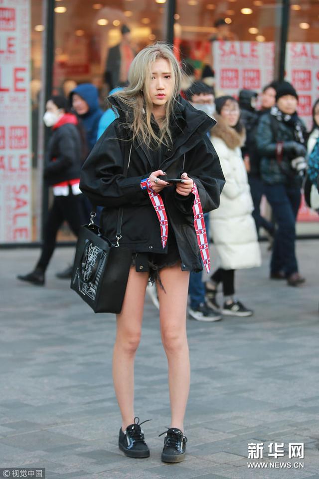 北京潮人街拍 美丽“冻人”