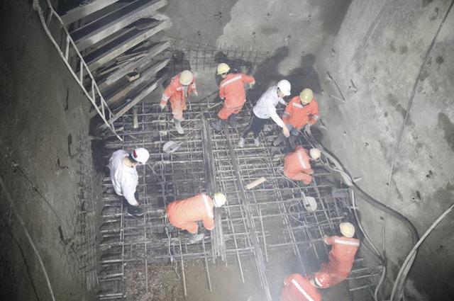 北京地铁3号线最深竖井封底 埋深41.86米相当于14层楼