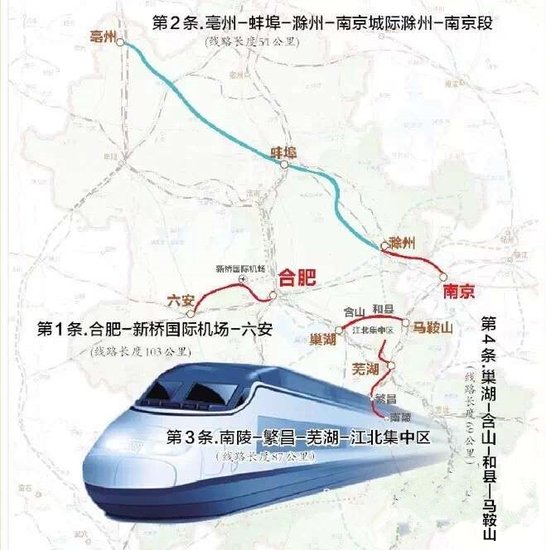 继京九后再添城际高铁 亳州-南京段全程51公里