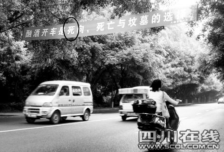 乐山大佛景区外现出错“雷人”劝驾标语(图)