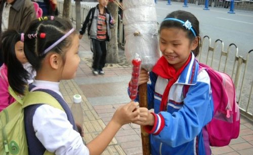 卖<em>糖葫芦</em>的<em>小女孩</em>感动网友 众网友送上关怀_生