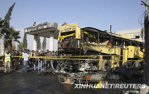 叙利亚首都附近发生汽车爆炸事件_新闻滚动