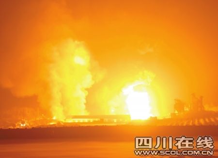 吉林一化工厂爆炸起火伤亡不明