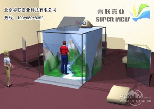 睿联实时虚拟仿真4K渲染机让立体虚拟空间工