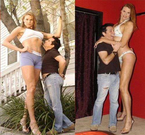 世界上最高的女模特babezilla身高205cm