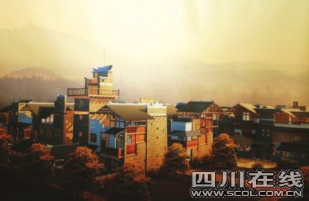 北川新城11月底亮相 4条景观河寓意四川_旅