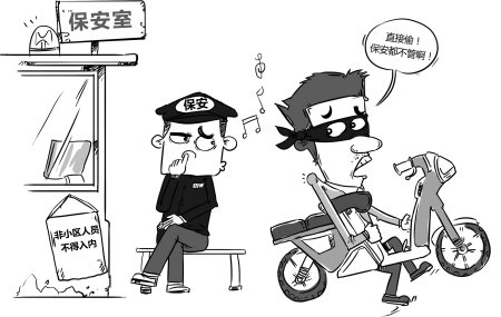 温江民警扮贼偷车 3保安值班睡觉无人盘问