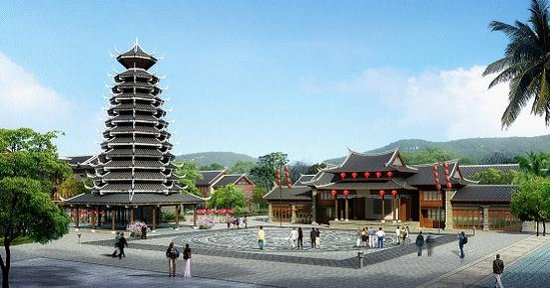 广西重点项目田州古城落户田阳 建设壮文化5a