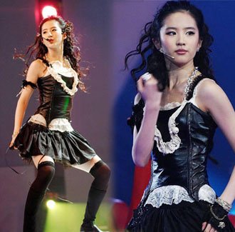 刘亦菲十年前热舞照片曝光!穿短裙性感火辣