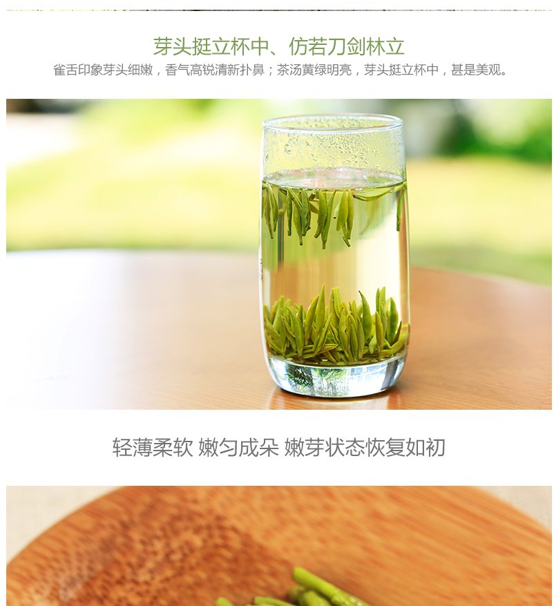 林湖雀舌绿茶 100g 滋味鲜爽