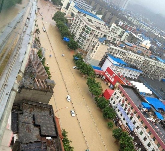 遂宁射洪遭受最大区间暴雨 致4人死亡3人失踪