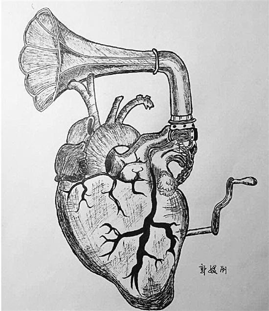 医科大学女大学生手绘笔记 堪比艺术绘本_大成网_腾讯网