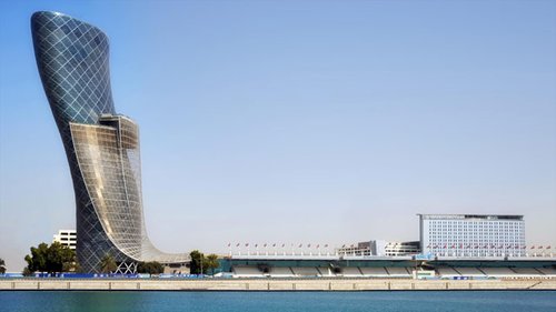 阿联酋首都门世界最斜 斜度是比萨斜塔4倍_