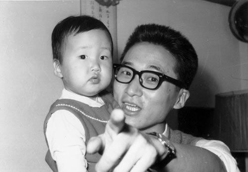 年轻的李敖和女儿李文
