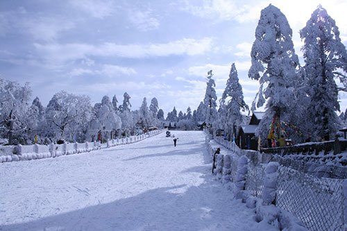 今冬最大一场雪 峨眉山滑雪场全面开放开滑