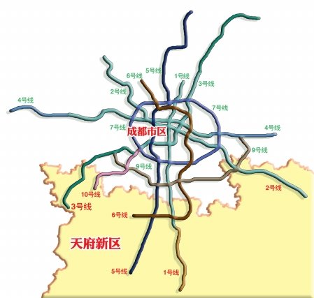 6条地铁通新区成都龙泉15分钟到市区(图)