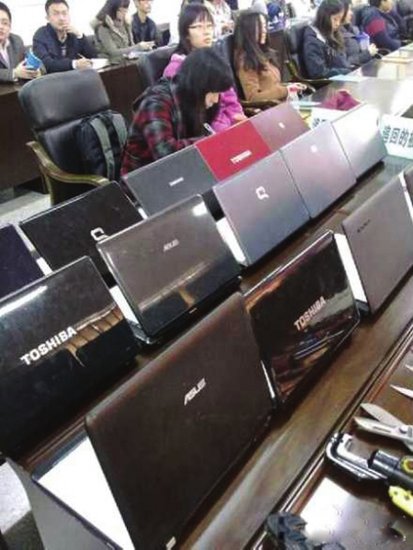 辍学学生连偷大学宿舍电脑 15台笔记本被追回