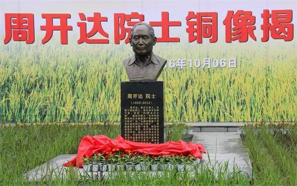 川农大110年校庆 首位院士周开达铜像揭幕