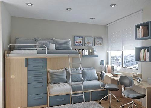 设计巧妙的儿童房家具搭配 小户型里省空间