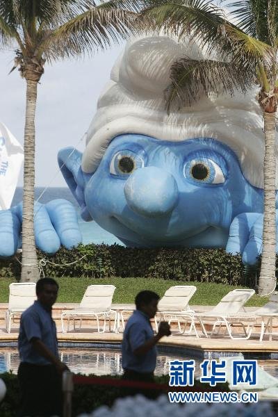 3D电影《蓝精灵》坎昆预热