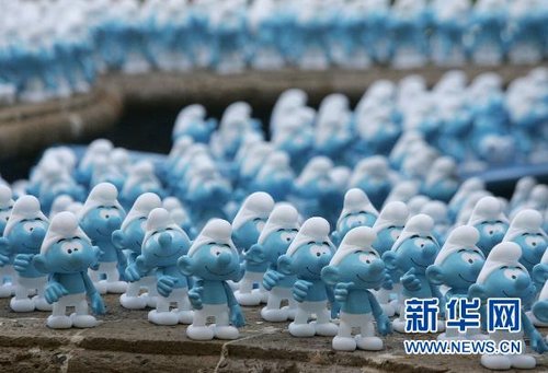 3D电影《蓝精灵》坎昆预热