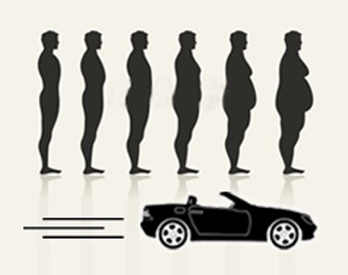 调查显示 开车或易变懒变胖变急躁