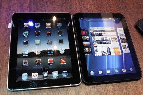 组图：平板电脑惠普TouchPad与苹果iPad对比