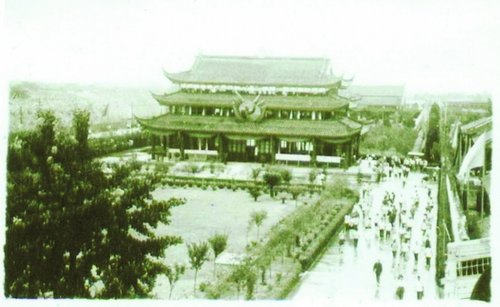 成都"皇城"明远楼(1950年 皇城 明朝"蜀王府,老百姓俗称为"皇城,于