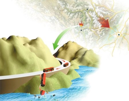 马尔康开往成都客车坠河 2人死亡24人失踪_新