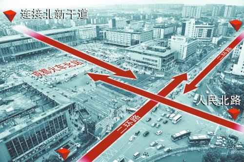 成都火车北站将建两条下穿隧道打通北延线