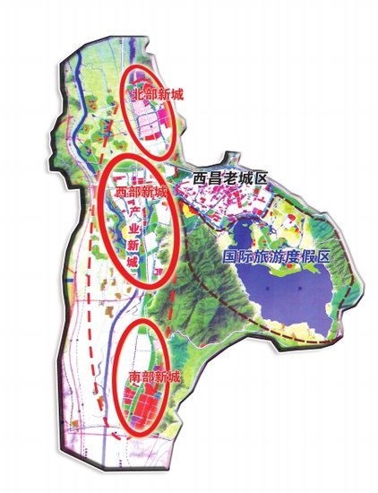 西昌将建三大产业新城 打造2万亩邛海湿地(图
