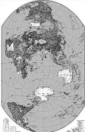 中国学者绘制新版世界地图 已被权威机构采用