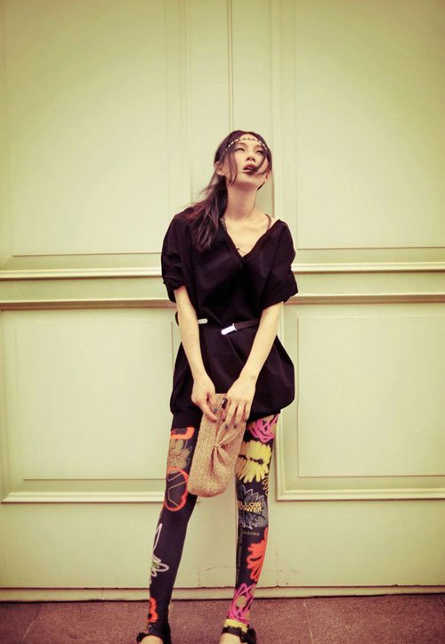 陈燃街拍写真造型多变 时尚装扮惊艳街头_腾讯