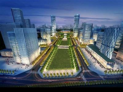 成都东客站百亩中央绿轴公园开建 预计今年10月竣工