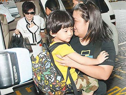 张柏芝产子lucas忙到发烧:陪产陪吃还要陪照【图】