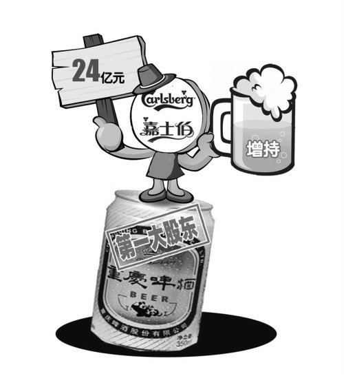 丹麦嘉士伯布局西部市场 24亿收购重庆啤酒_本