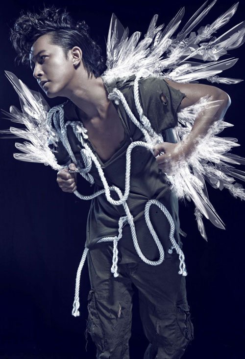 韩庚专辑封套首发 黑白本色诠释新生_腾讯·大