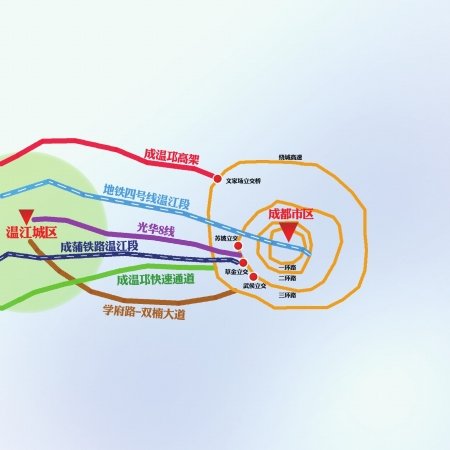 成都光华8线大道开建 5年新增4条大道到温江