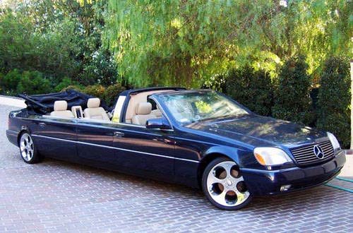 贝克汉姆的加长版奔驰s500,价值160000英镑.