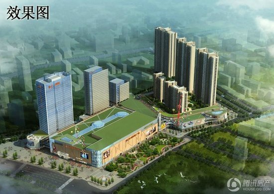 古典欧式广场鸟瞰图