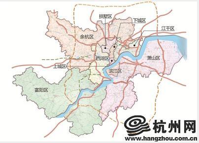本周末,大家到新华书店就可买到这张如蝶展翅的最新版的杭州市区地图图片